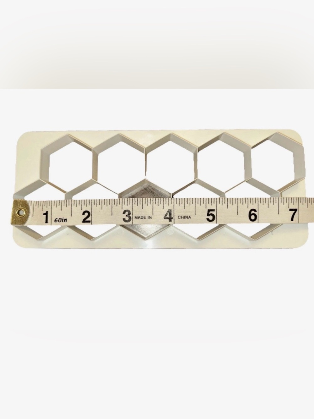 Multi-row Hexagonal Cookie Cutters In Three Sizes